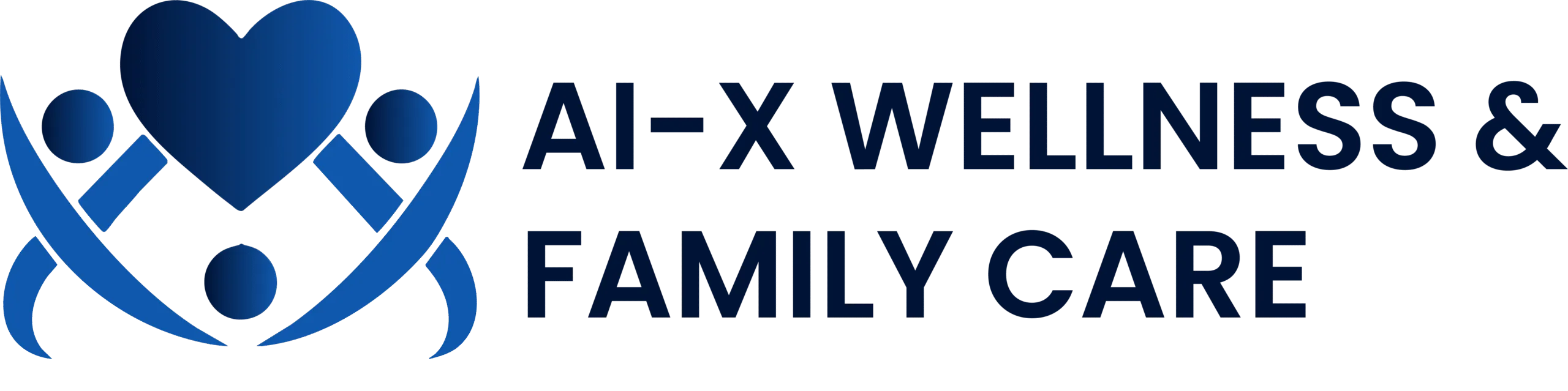 AI-X Wellness & Family Care Blue Logo