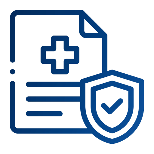 Accepted insurance document with a shield checkmark icon