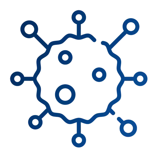 Allergy care icon symbolizing immune support, testing, and personalized treatment