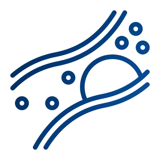 Cholesterol management icon representing heart health monitoring and lipid balance