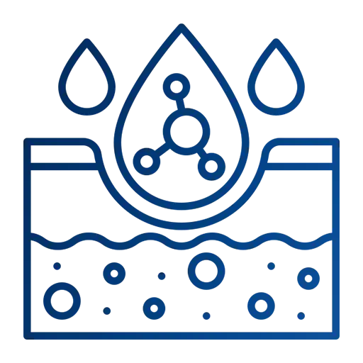 Skin texturing icon illustrating advanced skincare treatment to improve tone